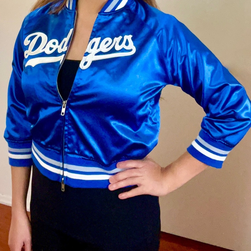 ORIGINAL DODGERS!! Bomber Zipper Jacket for Women in Large!